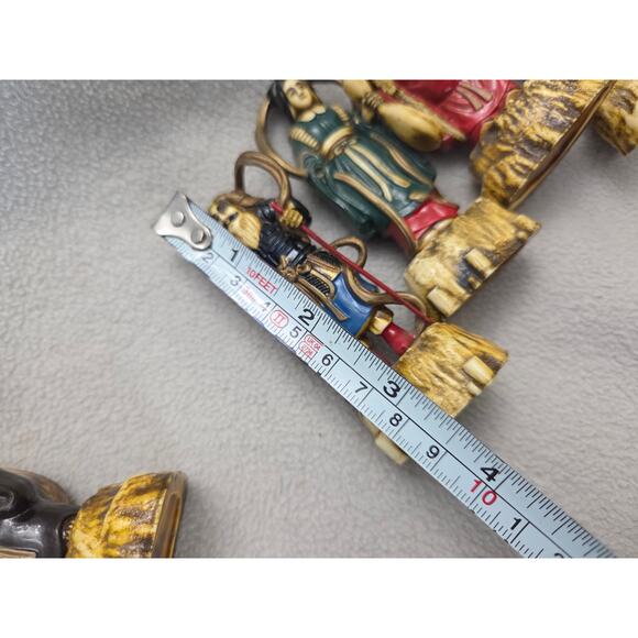 Lot 7 Gods of Good Fortune Antique Celluloid Japanese MCM Numbered - Picture 9 of 14